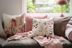 Putetrekk Velur Fleur 48x48 cm rosa