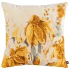 Putetrekk velur Fleur 48x48cm oker