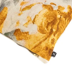 Putetrekk velur Fleur 48x48cm oker