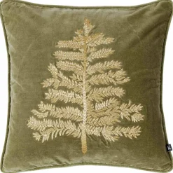 Putetrekk velur Gulltre broderi 48x48cm