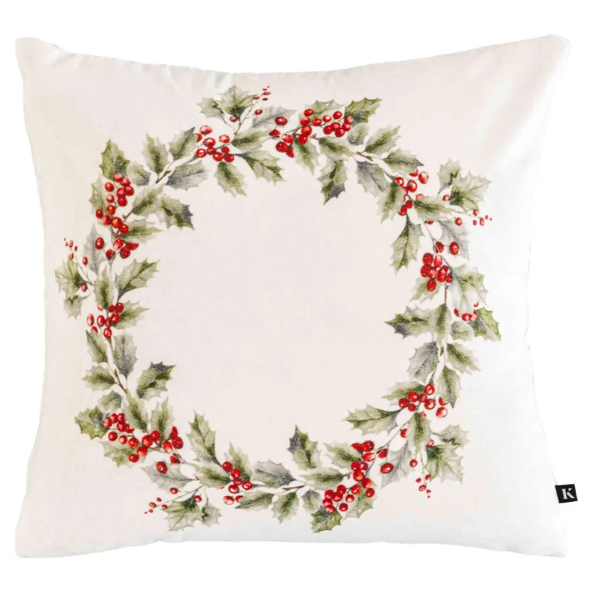 Putetrekk velur Julekrans 48x48cm