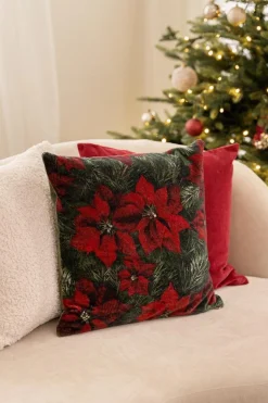 Putetrekk velur Julestjerne 48x48cm