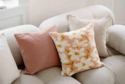 Putetrekk velur Lilje 48x48cm