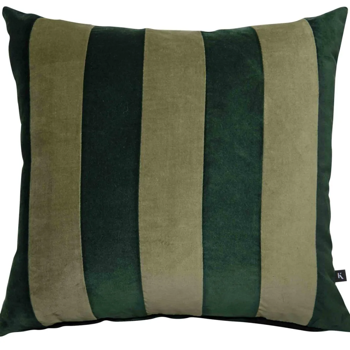 Putetrekk velur striper 48x48 cm, grønn