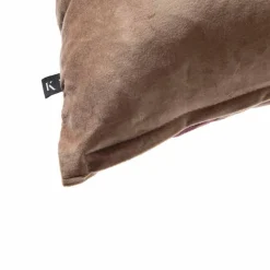 Putetrekk velur striper 48x48 cm, burgunder