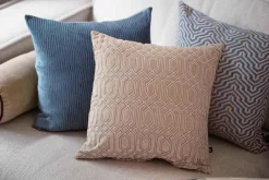 Putetrekk Waves 48x48 cm blå