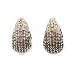 Øreringer, ombrè grey S