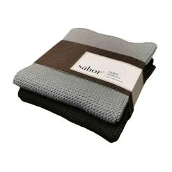 Sabor - Home Kjøkkenkluter 2-pk svart