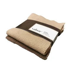 Sabor - Home Kjøkkenkluter 2-pk brun