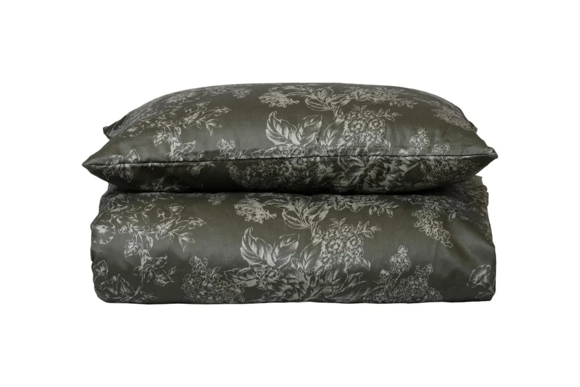 Sengesett Amalia Sateng 140x220 cm, grønn