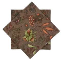 Serviett Autumn fruits Brun