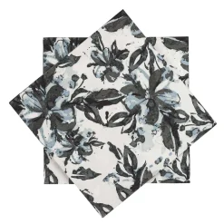 Serviett blå blomst