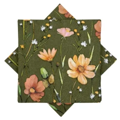 Serviett Bloom grønn