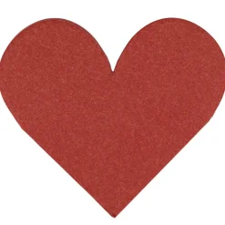 Serviett Hjerte rød