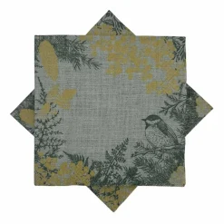 Serviett jul natur grønn