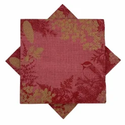 Serviett jul natur rød