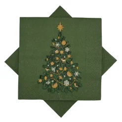 Serviett juletre grønn