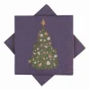Serviett Juletre, lilla