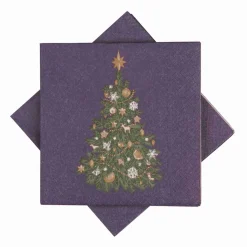 Serviett Juletre, lilla