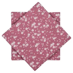 Serviett småblomster burgunder