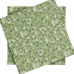 Serviett småblomster grønn