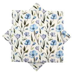 Serviett vårblomst blå