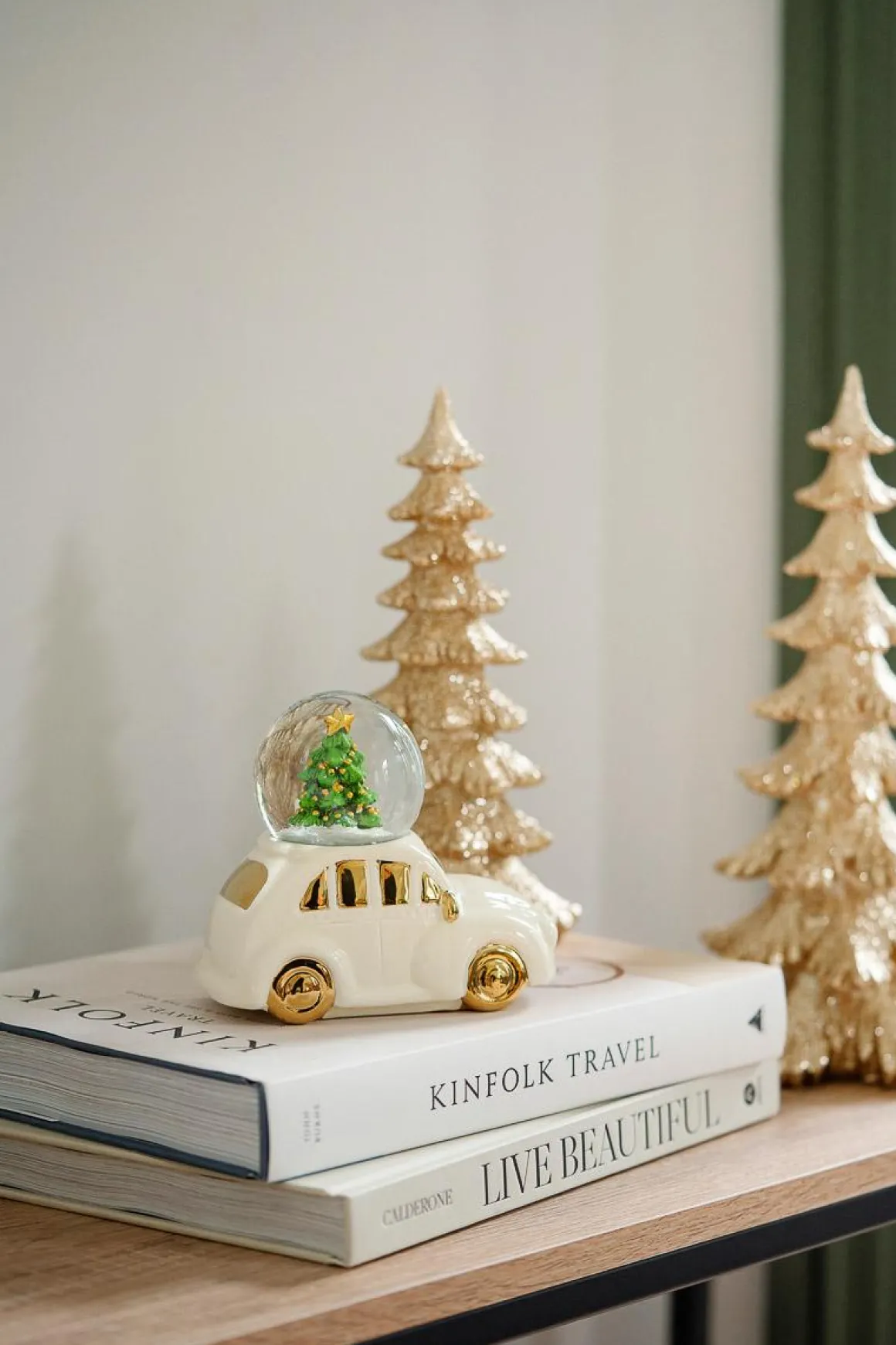 Snøkule Bil med tre