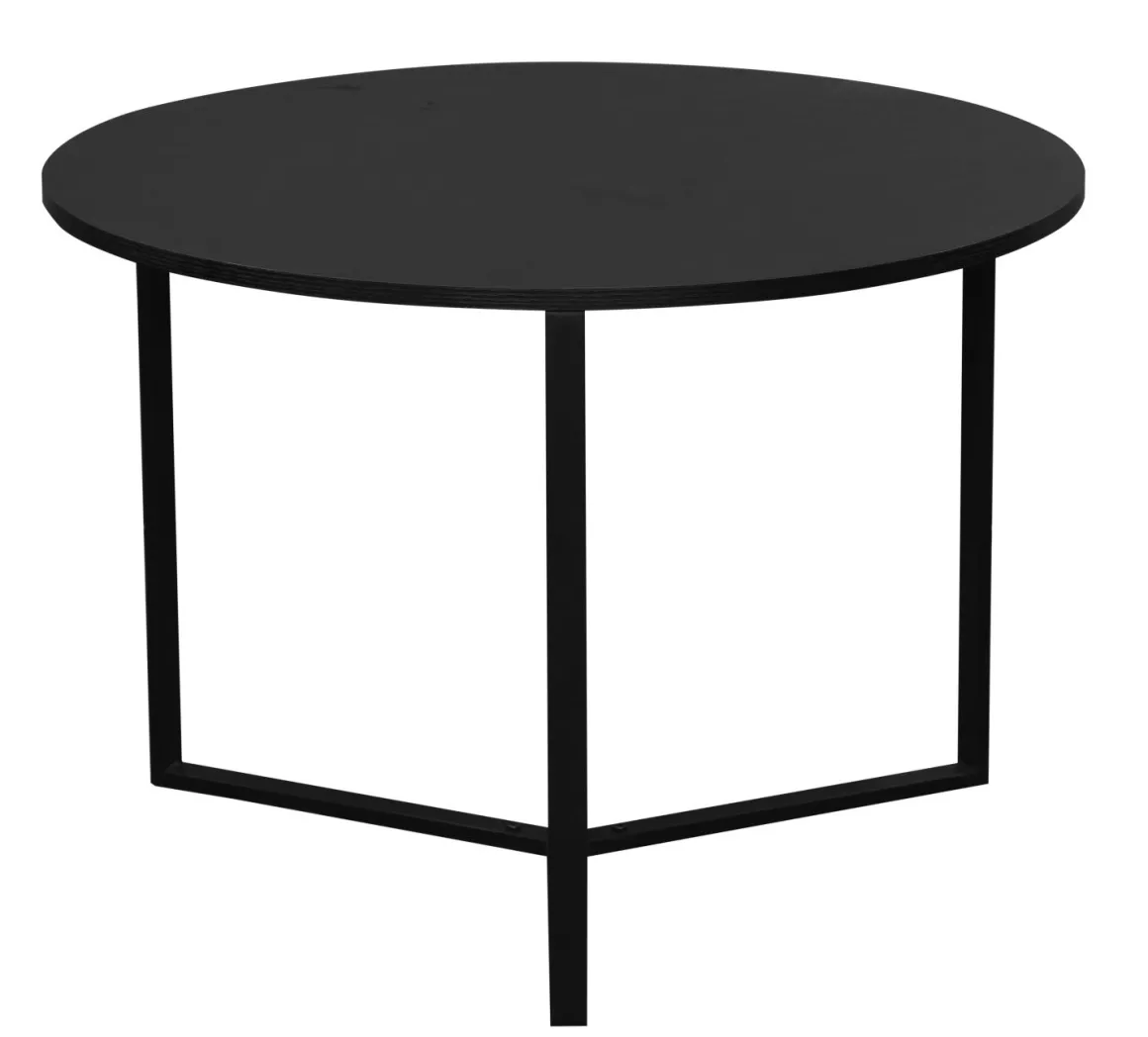 Sofabord Naima sort rund Ø70cm