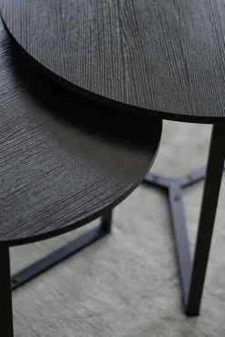 Sofabord Naima sort rund Ø70cm