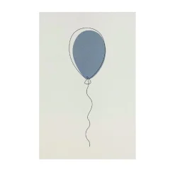 Stående kort Ballong blå