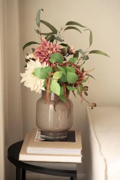 Stilkblomst Dahlia 70 cm off white