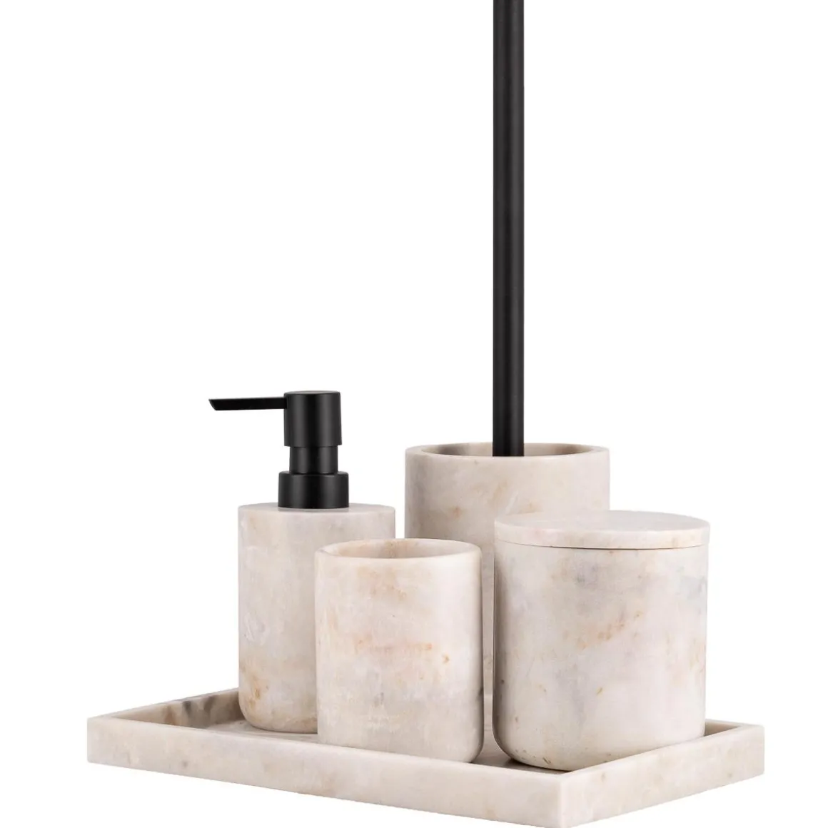 Tannbørsteholder marmor beige