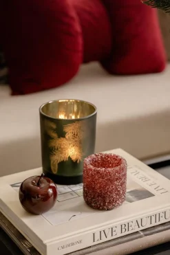 Telysholder Angel 7 cm rød