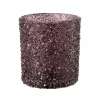 Telysholder Glitter burgunder 8 cm