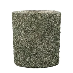 Telysholder Glitter Grønn 8 cm