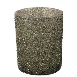Telysholder Glitter Grønn 12,5cm
