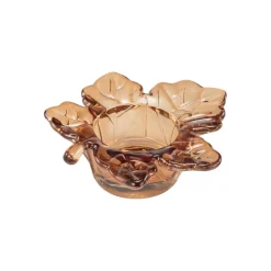 Telysholder Lønneblad 10cm Brun