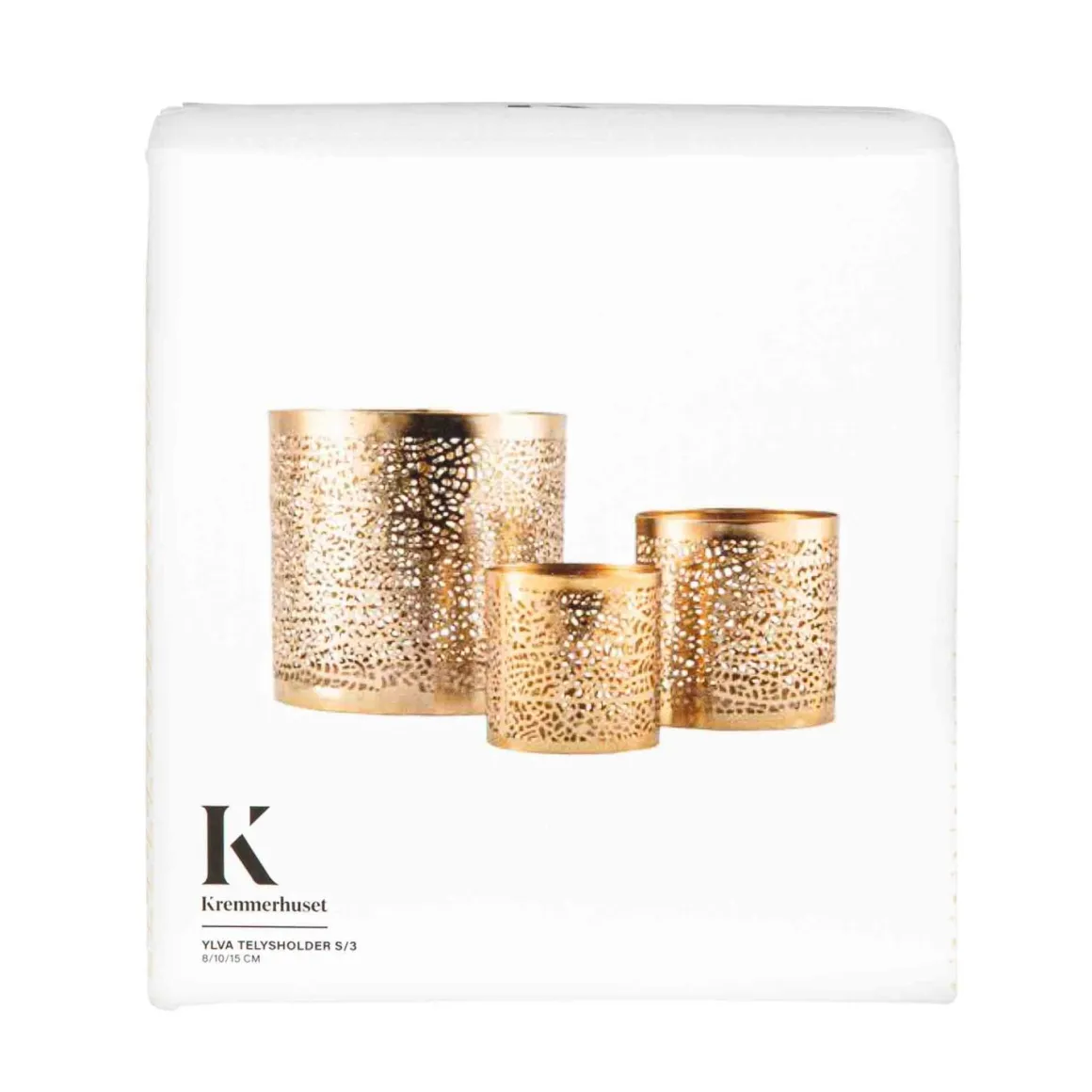 Telysholdere Ylva, 3 stk
