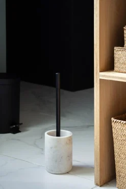Toalettbørste marmor beige