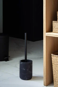 Toalettbørste marmor sort